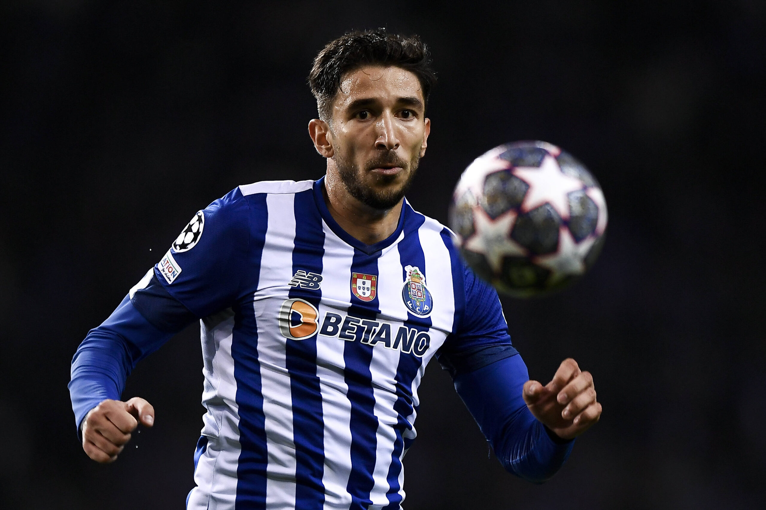 Marko Grujic of Porto in action during the UEFA Champions League, Group B,  football match played between Atletico de Madrid and FC Porto at Wanda  Metropolitano stadium on September 15, 2021, in