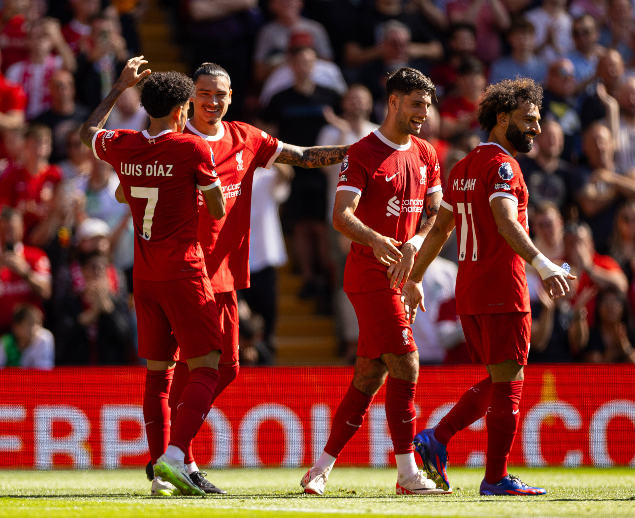 Dominik Szoboszlai Celebrates First Goal for Liverpool, Helps Secure 3 